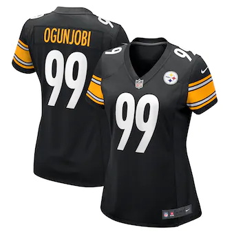 womens nike larry ogunjobi black pittsburgh steelers game p